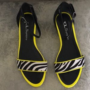 CL by Laundry mini wedge with zebra print!